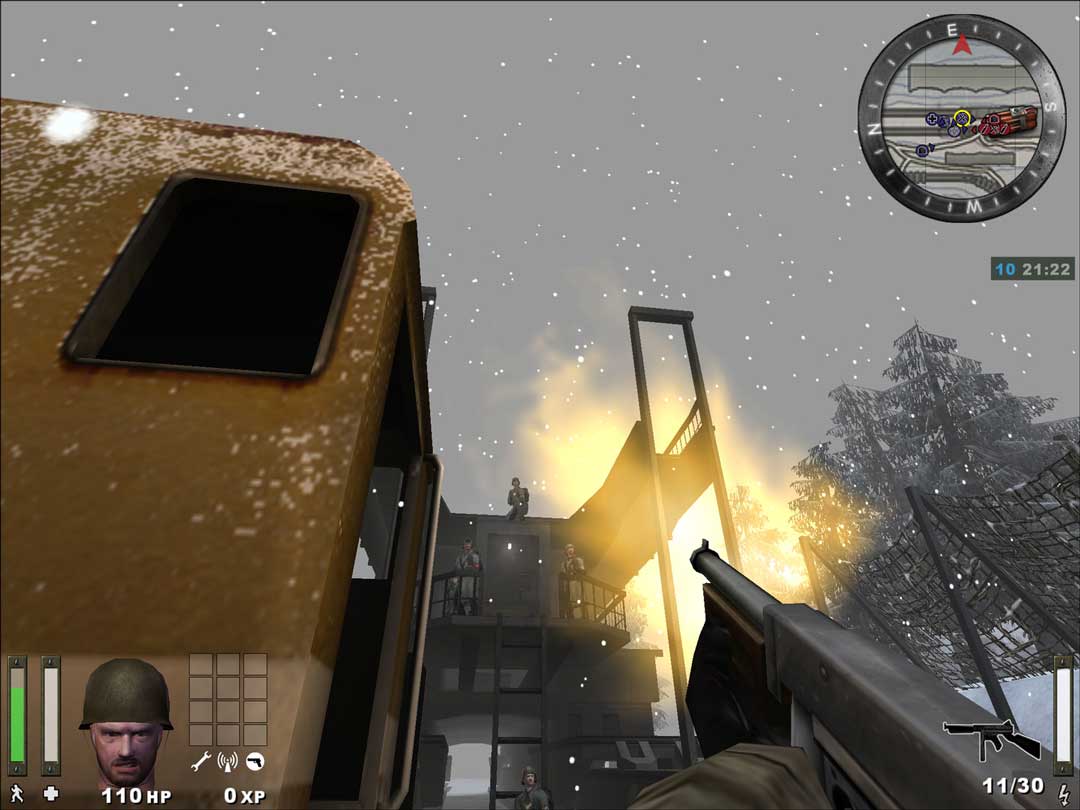 A gameplay screenshot from Wolfenstein Enemy Territory.